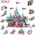 JOYIN 2021 Christmas Advent Calendar 12 Days Countdown Girls Calendar with Princess Castle Building Blocks Toys for Kids Girls STEM Building Toys