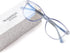 Madison Avenue Blue Light Blocking Glasses Anti Eyestrain UV Glare Blue Light Glasses for Women TV Phone Computer Gaming Eyeglasses (Clear Blue)