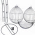 YCOCO 3 tier fruit basket for kitchen,Black,Detachable countertop metal food Vegetable Storage Stand,for farmhouse,living room,dining room