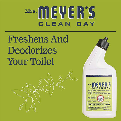 MRS. MEYER'S CLEAN DAY Toilet Bowl Cleaner Lemon Verbena, 24 OZ (Pack of 2)