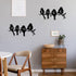 2 Pieces Metal Wall Art Decor Birds on Branch Metal Wall Art Decor Bird Silhouette Wall Sculpture Metal Birds Wall Art Home Wall Hanging Sign for Home Garden Office Indoor Outdoor Decorations