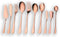 Berglander Stainless Steel Rose Gold Serving Flatware Set, Copper Serving Flatware Set, Cake Server, Fish Knife, Fish Fork, Serving Spoon, Serving Fork, Salad Spoon, Salad Fork, Butter Knife, Icecream