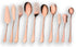 Berglander Stainless Steel Rose Gold Serving Flatware Set, Copper Serving Flatware Set, Cake Server, Fish Knife, Fish Fork, Serving Spoon, Serving Fork, Salad Spoon, Salad Fork, Butter Knife, Icecream