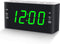 Homicial Digital Alarm Clock Radio for Bedroom with AM/FM Radio Dual Alarms, Preset, Sleep Timer and Dimmer, 4.5" Green LED Display, Corded Electric Powered