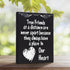 JennyGems True Friends At A Distance Are Never Apart Sign, Friend Gifts, Going Away Gifts For Friends, Long Distance Friendship Sign, 6x8 Inches Wood Wall Hanging, Friends Desk Plaque