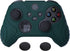 eXtremeRate PlayVital Samurai Edition Racing Green Anti-Slip Controller Grip Silicone Skin, Ergonomic Soft Rubber Protective Case Cover for Xbox Series S/X Controller with Black Thumb Stick Caps