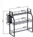 Spice rack Organizer for Counter - Bathroom Countertop Organizer Tiered Spice Shelf for Kitchen Cabinet with Utensils Holder€¦