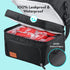 Insulated Lunch Box for Work, 22L/744 oz Reusable Waterproof Cooler Tote Bag for Meal with 3 Compartments, Lunch Bag for Man,Woman,XLarge Lunch Bag for Travel Beach Picnic Camping BBQ Party, Black