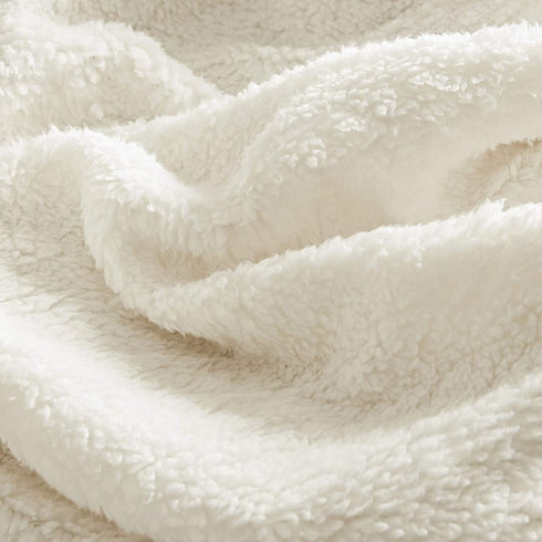 Comfort Spaces Ultra Soft and Cozy Sherpa Throw Blankets for Couch and Bed , Plush Fleece Reversible Throw-Blanket with Fuzzy Faux FurThrows, 50x60, Aqua Ogee