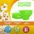 The Original Hotpop Microwave Popcorn Popper, Silicone Popcorn Maker, Collapsible Bowl BPA-Free and Dishwasher Safe- 20 Colors Available (Green)