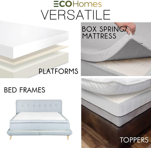 ECOHomes Non Slip Mattress Grip Pad Keep Mattress from Sliding - Anti Slip Resistant Mattress Gripper - for Box Spring, Platform & Bed Frames - No Slip Rubber Mat Slide Stopper (Queen)