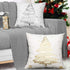 MoKo Pack of 2 Throw Pillow Cover, Soft Square Pillow Cases Foil Hot-Stamped Snowflakes Christmas Decorative Cushion Covers for Sofa Couch Bed Home Car Decoration, 18" x 18", 45 x 45 cm, Gold & Silver