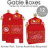 Big Dot of Happiness Chinese New Year - Treat Box Party Favors - 2022 Year of the Tiger Party Goodie Gable Boxes - Set of 12
