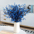 LUCKY SNAIL Artificial Flowers, 5 PCS Babys Breath Artificial Flowers Bulk Artificial Gypsophila Bouquets Real Touch Fake Flowers for Wedding Home Party Office Table Centerpiece Decor (Blue)