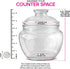 Modern Innovations 40 oz Candy & Cookie Jar with Lid, Premium Acrylic Clear Apothecary Jar, Wedding & Home Décor Centerpiece Cookie Candy Buffet Decorative Kitchen