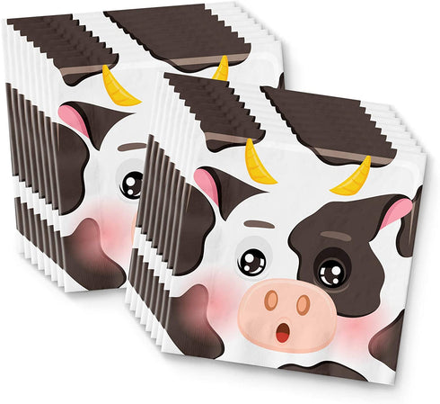 Birthday Party Supplies Set Plates Napkins Cups Tableware Kit for 16 €¦ (Cow)