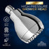 High Pressure Shower Head - Chrome - Powerful Deluxe Bathroom Showerhead with Strong Spray Stream and Small Silicone Nozzles - Universal Fit Works with High and Low Water Flow Showers