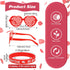 40 Pcs Valentines Day Party Favors 20 Pcs Valentines Heart Shutter Glasses 20 Pcs Valentines Silicone Wristband Rubber Bracelets for Valentine's Day Party Supplies Birthday Party Costume Accessory