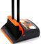 Broom and Dustpan/Dustpan with Broom Combo with 52" Long Handle for Home Kitchen Room Office Lobby Floor Use Upright Stand Up Broom and Dustpan Set for Home