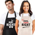 Sweet Couples Aprons,Bridal Shower Gift for His and Hers,Wedding Gifts for Couples,Mr. Right and Mrs. Always Right Aprons,Gifts for Christmas Valentine's Day Engagement Anniversary - 1 Black,1 Beige