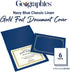 Geographics Classic Linen Certificate/Document Covers, 12.5? x 9.75?, Navy Blue (6 Pack)
