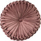 Throw Pillow for Couch Decorative 3D Pumpkin Round Velvet Cushion for Sofa Bed Chair Floor 15"X15", Brown
