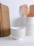 Teocera Porcelain Small Bowls, Dessert Bowls Set - 6 Ounce for Ice Cream, Small Side Dishes, Set of 6, White