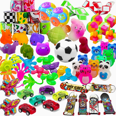 49 Pack Assortment Toys Party Favors for Kids 4-8-12,Birthday Party Gifts,Carnival Prizes,Christmas Stocking Stuffers,Treasure Box Chest,Classroom Rewards,Bulk Pinata Goodie Bag Fillers for Girls
