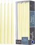 12 Pack Tall Taper Candles - 12 Inch Ivory Dripless, Unscented Dinner Candle - Paraffin Wax with Cotton Wicks - 10 Hour Burn Time