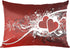 Heart Lovely Pillow cases Standard Size Valentine's Day Heart Silk Pillowcase for Hair and Skin 20 x 26 Inches Body Pillow Cover Silky Pillow Cover with Envelope Closure