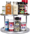 Estilo Stainless Steel Lazy Susan - 2 Tier Design, 360-degree Turntable