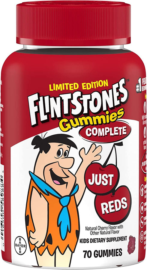 Flinstones Flintstones Complete Gummies Kids Vitamin, Just Reds, Cherry, 70 Count
