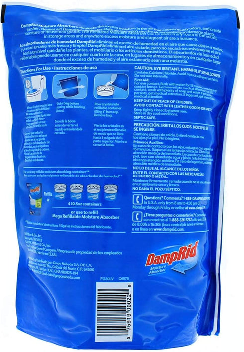 DampRid - Lavender Vanilla Moisture Absorber - 42 oz. Refill Bag Attracts & Traps Moisture for Fresher, Cleaner Air