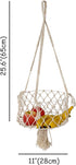 Made Terra Hanging Fruit Basket Wall Hanging Produce Basket Organizer for Kitchen Heavy Duty Wire Organizer and Storage