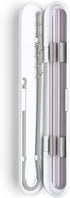 SOMA Glass Straw with Silicone Lined Travel Case and Cleaning Tool, 8-inch, Blush (501-16-01)
