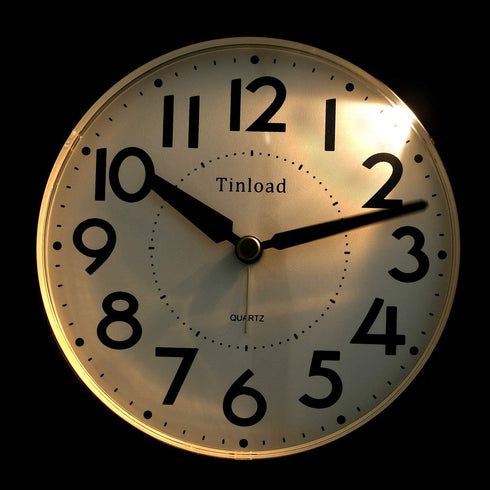 5.5" Silent Analog Alarm Clock Non Ticking, Gentle Wake, Beep Sounds, Increasing Volume, Battery Operated Snooze and Light Functions, Easy Set, Black (Best for Elder)