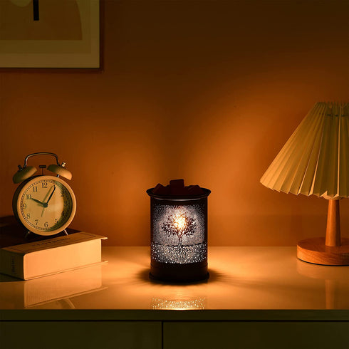 Metal Wax Warmer Candle Wax Burner, Kobodon Electirc Wax Melt Warmer Candle Melter and Scentsy Warmer for Home Office Decor(Tree)