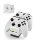 Snakebyte Twin Charge X - Xbox One Controller Charger Dual Docking/Charging Station incl. 2 Rechargeable Battery Packs for XBOX One Controller / Elite / S Controller Gamepad, White