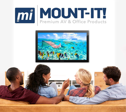 Mount-It! Full-Motion TV Wall Mount |Tilting, Swiveling, Articulating Display Mounting Bracket for 23" to 42" Flat Screen Panels With Up To 200x200 VESA Pattern,66 lb Capacity