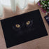 ChezMax Out Doormat Non-Slip Door Mat Waterproof Rugs Indoor Carpet Universal Welcome Mat Front Door Mud Absorbent for Floor Entrance Bath Kitchen Entryway Black Cat 16" X 23"