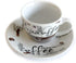 Cuisinox Set of 6 Porcelain Espresso Cups & Saucers, White, 2 oz