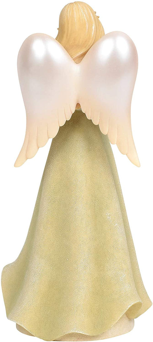 Enesco Foundations Mother Heart Angel Figurine, 7.05", Multicolor