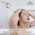 High Pressure Shower Head - Chrome - Powerful Deluxe Bathroom Showerhead with Strong Spray Stream and Small Silicone Nozzles - Universal Fit Works with High and Low Water Flow Showers