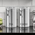 Oggi Coffee Canister, 5" x 7.75", Stainless Steel