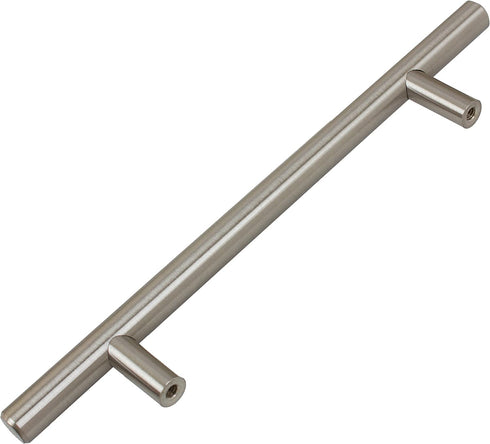 GlideRite Hardware 5008-128-SS-10 5 inch Cc Stainless Steel 8 inch Long Solid Handle bar Pulls 10 Pack