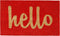 Calloway Mills 100301729RNS Script Hello Doormat, 17" x 29", Red/Natural