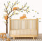 decalmile Large Tree and Sloths Wall Decals Kids Wall Stickers Baby Nursery Childrens Bedroom Wall Decor (Tree Size: 46 Inches)