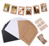 VORCOOL Kraft Paper Photo Frames 4x6in 30pcs Picture Frames Multi Wall Hanging Paper Photo Frames with 30 Clips 3 Ropes for DIY Display Party Decor