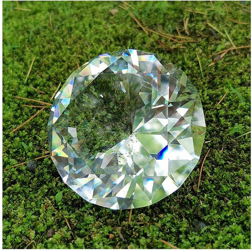 Crystal Diamond Paperweight Jewels Wedding Decorations Christmas Centerpieces Home Decor (100MM)