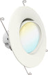 Sunco Lighting 1 Pack 5/6 Inch LED Recessed Downlight, Gimbal, Selectable Light, 5 Colors (2700K/3000K/3500K/4000K/5000K), 12W=60W, Dimmable, Adjustable, Damp Rated, Simple Installation UL